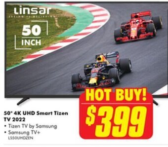 The Good Guys 50" 4K UHD Smart Tizen TV 2022 offer