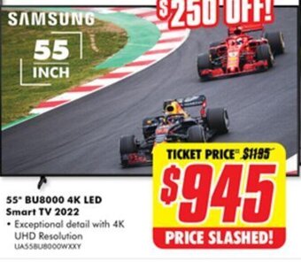 The Good Guys 55" BU8000 4K LED Smart TV 2022 offer