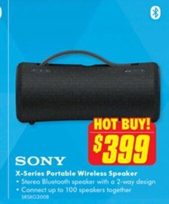 The Good Guys Sony X-Series Portable Wireless Speaker offer