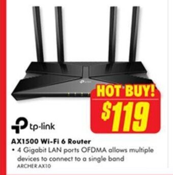 The Good Guys AX1500 Wi-Fi 6 Router offer