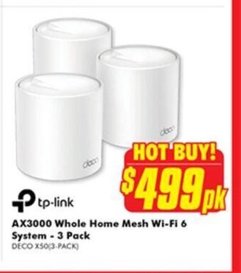 The Good Guys AX3000 Whole Home Mesh Wi-Fi 6 System-3 Pack offer
