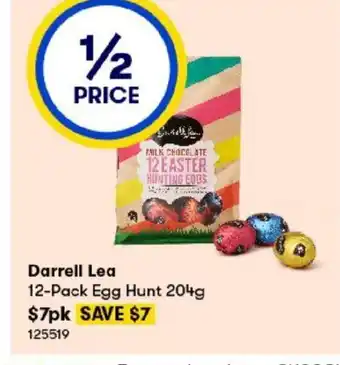 BIG W Darrell Lea 12-Pack Egg Hunt 204g offer
