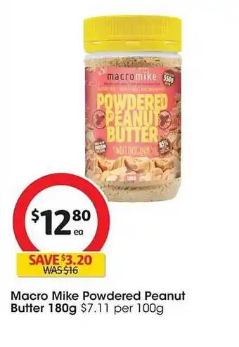 Coles Macro mike powdered peanut butter offer