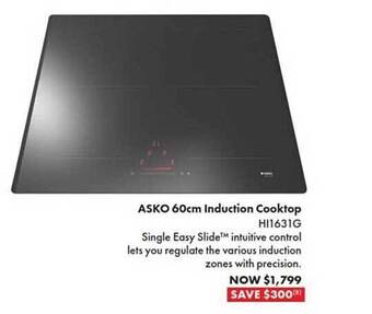 The Good Guys Asko 60cm induction cooktop offer