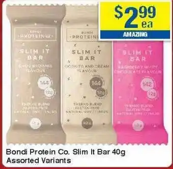 My Chemist Bondi protein co slim it bar 40 g offer