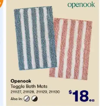 BIG W Openook Toggle Bath Mats offer