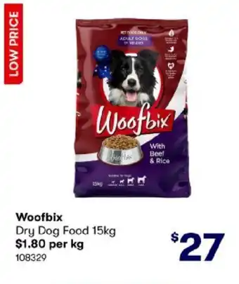 Woofbix Dry Dog Food 15kg