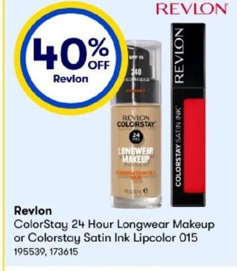 BIG W Revlon Colorstay 24 Hour Longwear Makeup or Colorstay Satin Ink Lipcolor 015 offer