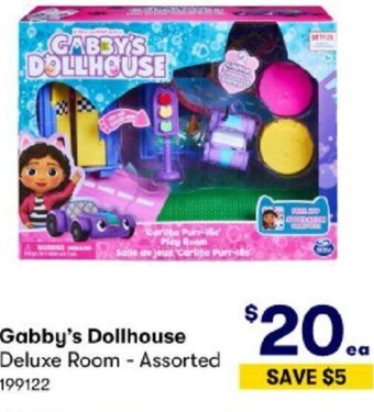 BIG W Gabby's Dollhouse Deluxe Room-Assorted offer