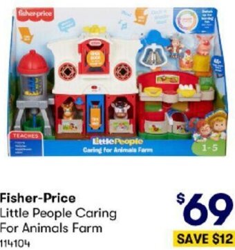 BIG W Fisher-Price Little People Caring For Animals Farm offer