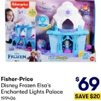 BIG W Fisher-Price Disney Frozen Elsa's Enchanted Lights Palace offer