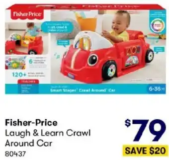 Fisher price crawl around car big w on sale