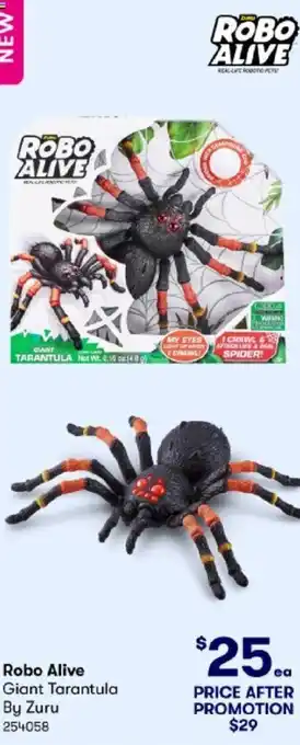 BIG W Robo Alive Giant Tarantula By Zuru offer