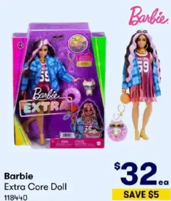 BIG W Barbie Extra Core Doll offer