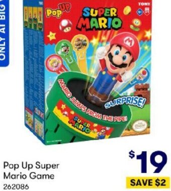 BIG W Pop Up Super Mario Game offer