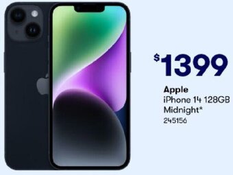 BIG W Apple iPhone 14 128GB Midnight offer