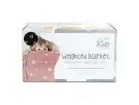 LivingStyles Jelly Bean Kids Glow In The Dark Weighted Blanket, 100x125cm, Pink offer