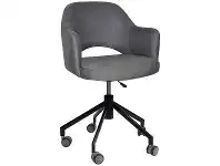 LivingStyles Albury Commercial Grade Gravity Fabric Gas Lift Office Armchair, Slate / Black offer