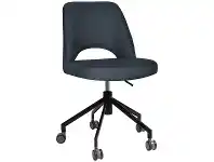 LivingStyles Albury Commercial Grade Gravity Fabric Gas Lift Office Chair, Navy / Black offer