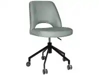 LivingStyles Albury Commercial Grade Gravity Fabric Gas Lift Office Chair, Cloud / Black offer