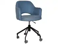 LivingStyles Albury Commercial Grade Gravity Fabric Gas Lift Office Armchair, Denim / Black offer