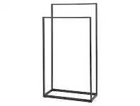 LivingStyles Aquanova Yuri Metal Towel Rack, Black offer