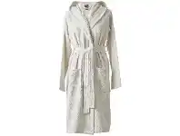 LivingStyles Aquanova Oslo Organic Cotton Hooded Bathrobe, Extra Large, Cloud offer