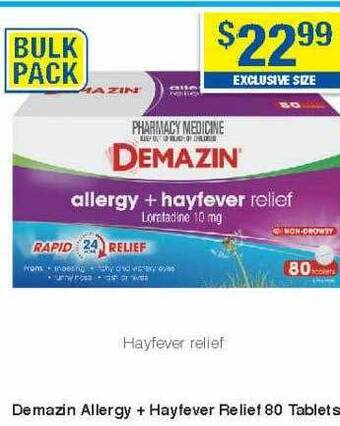 Demazin allergy + hayfever relief 80 tablets