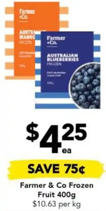 Drakes Farmer & Co Frozen Fruit 400g offer