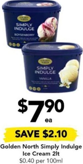 Drakes Golden North Simply Indulge Ice Cream 2lt offer