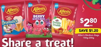 Drakes Allen's Medium Bags 150g-200g offer