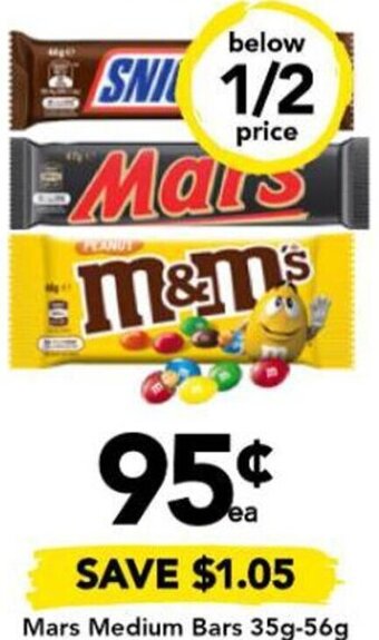 Drakes Mars Medium Bars 35g-56g offer