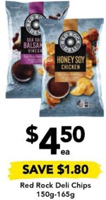 Drakes Red Rock Deli Chips 150g-165g offer