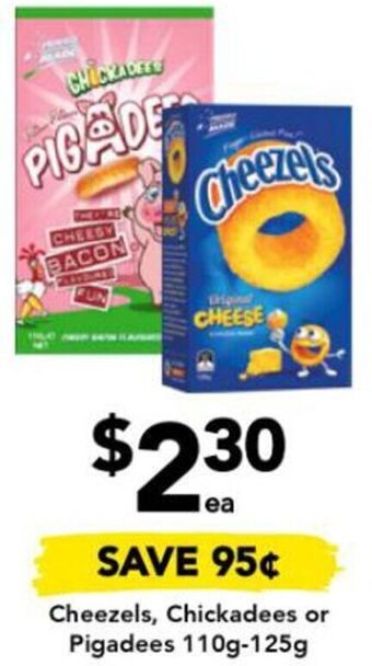 Drakes Cheezels, Chickadees or Pigadees 110g-125g offer