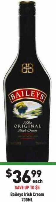 Liquor Legends Baileys Irish Cream 700ml offer