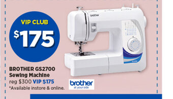 Spotlight Brother GS2700 Sewing machine offer