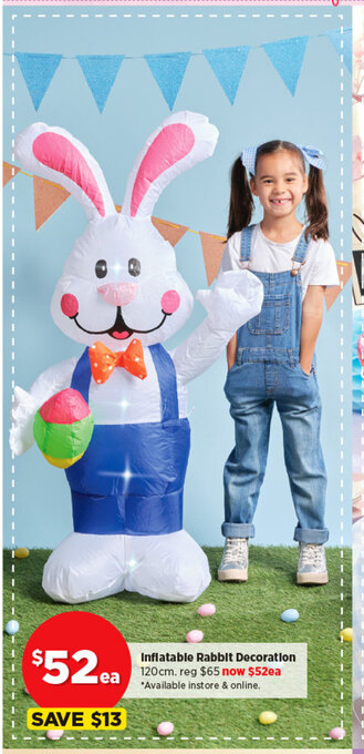 Spotlight Inflatable rabbit decoration offer