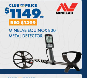Minelab equinox 800 metal detector