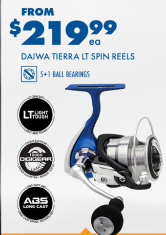 BCF Daiwa tierra LT Spin reels offer