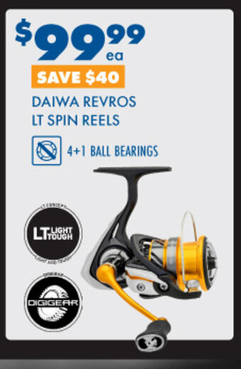 BCF Daiwa revros LT Spin reels offer
