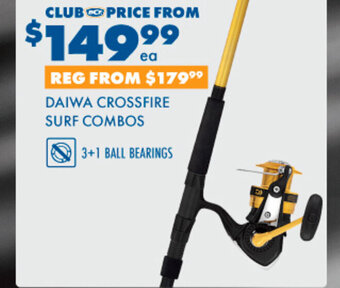 BCF Daiwa crossfire surf combos offer
