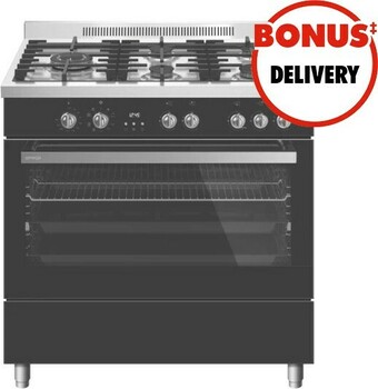 The Good Guys Omega 90cm Dual Fuel Upright Cooker offer