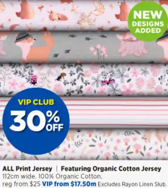 Spotlight All Print Jersey|Featuring Organic Cotton Jersey 112cm offer