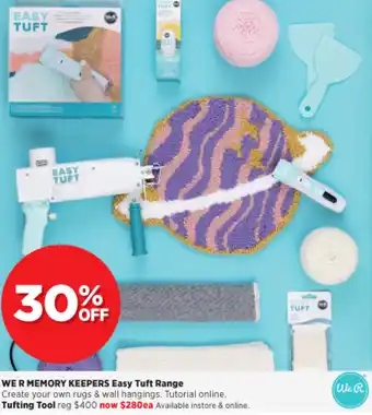 Spotlight We R Memory Keepers Easy Tuft Range offer