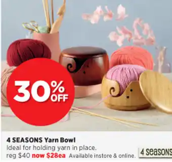 Spotlight 4 Seasons Yarn Bowl offer