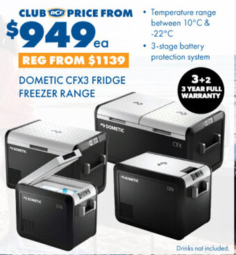 BCF Dometic CFX3 fridge freezer range offer
