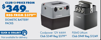 BCF Dometic battery packs offer