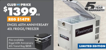 BCF Engel 60TH anniversary 40L fridge/freezer offer