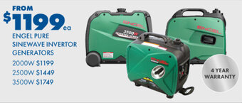 BCF Engel pure sinewave invertor generators offer