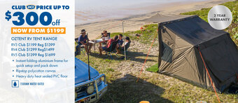 BCF Oztent rv tent range offer